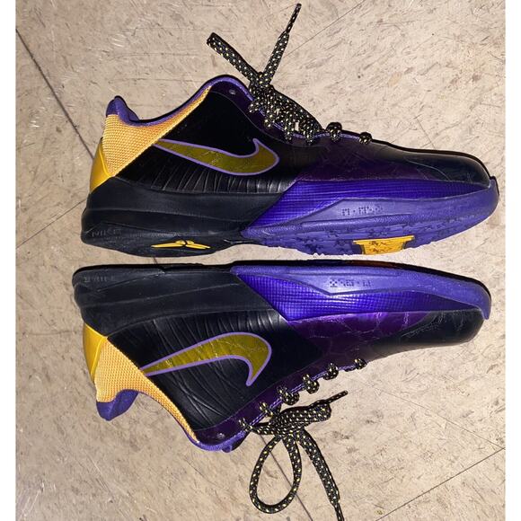 Nike Zoom Kobe 5 Protro Sneaker GS Size 5Y‎ Black LAKERS Basketball 386647-071 - Picture 7 of 12